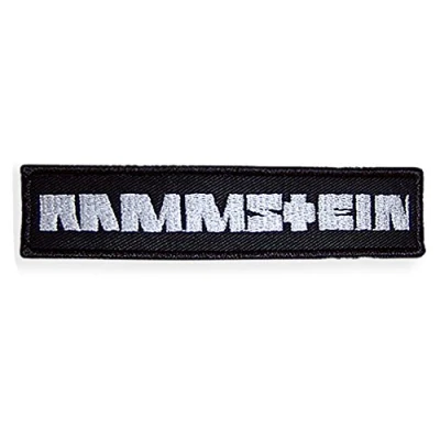 Image of Rammstein Patch Aufnäher 12.8 x 2.9 cm Black Official Band Merchandise
