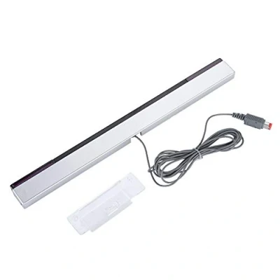 Image of ASHATA for Wii Sensor Bar, Replacement Wired Infrared Signal Ray Bar Receiver and U Console, Includes Clear Stand