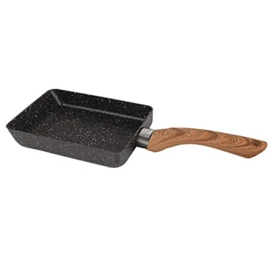 Image of EVTSCAN Tamagoyaki Japanese Omelette Pan/Egg Pan Non Stick Coating Rectangle Frying Mini Grey
