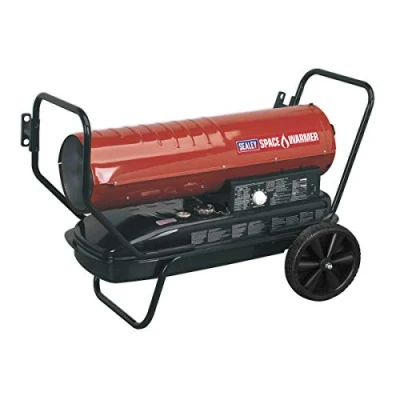 Image of Sealey Space Warmer® Paraffin/Kerosene/Diesel Heater 125,000Btu/hr with Wheels