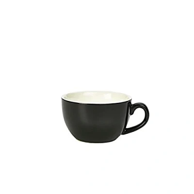 Image of Genware NEV 322125BK Royal Bowl Shaped Cup, 25 cl, Black (Pack of 6)