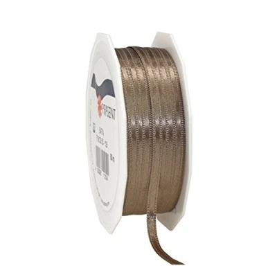 Image of C.E. Pattberg SATIN taupe gift ribbon, 55 yards for Wrapping Gifts, 0.12 inches width, Ribbon Decorating &amp; Crafting, Decorative every occasion