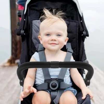 Image of Universal Pushchair Bumper Bar Handlebar, Baby Stroller Accessories, Adjustable Angle Armrest Handlebar Crossbar, Replacement Protective for Most Pram Strollers