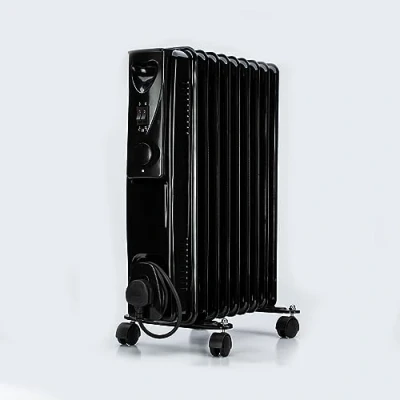 Image of STATUS 7 Fin Oil Filled Radiator 1500w Black 3 Heat Settings with Adjustable Thermostat [OFHB7 1500W1PKB]
