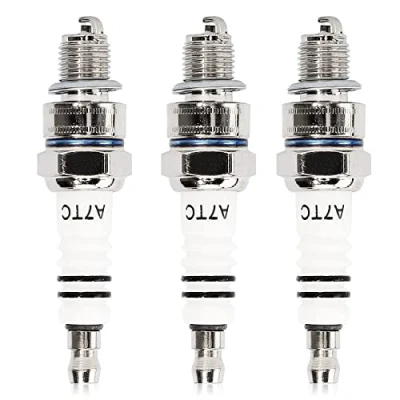 Image of QAZAKY 3Pcs Spark Plug A7TC for GY6 50cc 70cc 90cc 110cc 125cc 150cc ATV Scooter Pit Dirt Pocket Bike Moped Go Kart Quad Buggy TaoTao Buyang Roketa Sunl Baja Kymco Chinese U20FSR U22FSR U C5HA C5HSB