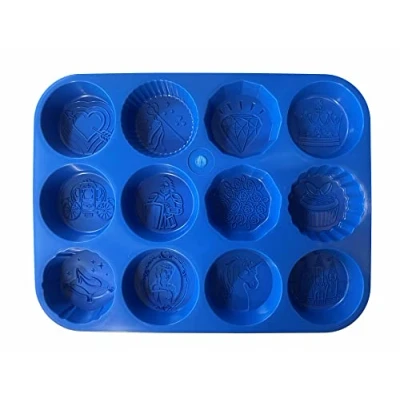 Image of Proops Princess Theme Wax Melt Tart Candle Burner, Soap Making Mold Mould Tray. (S7900) Free UK Postage