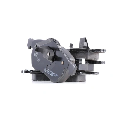 Image of 009195145, 09192157, 09192157S1, 09195145, 90544001S1 Brake pad set FEBI BILSTEIN 16232 Front Axle with acoustic wear warning piston clip