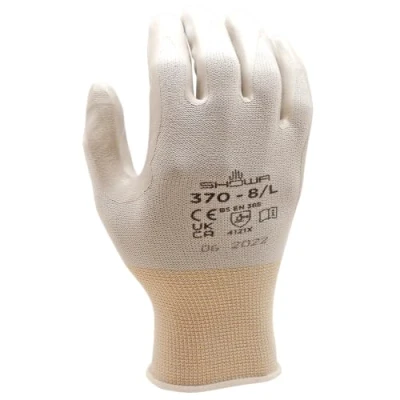 Image of SHOWA 370 nitrile coating multi purpose white with grey 9/XL
