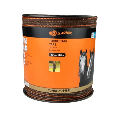 Image of Gallagher electric fence tape TurboStar 40mm wide (350m) Terra