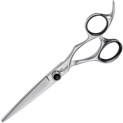 Image of GROOM Professional Artesan Straight Dog Grooming Scissors Hair Japanese 440C Steel Razor Sharp Blades Perfect for a Smooth &amp; Cut, 6 Inch