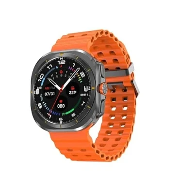 Image of 2024 NEW JS Watch 7 Ultra Smart 1:1 47mm Watch7 AMOLED Screen Bluetooth Call Custom Dials Compass Mens Women Smartwatch (Orange)