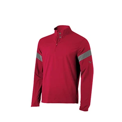 Image of Mizuno Men&#039;s Adult Hitting Jacket, Red Shade, XL