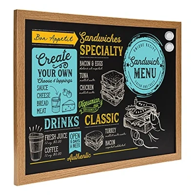 Image of Amazon Basics Chalkboard, 43 x 58.4 cm, Black