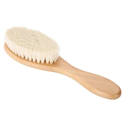 Image of Hairbrush, Retro Oil Head Brush, Styling Carving Cleaning Brush Beard Hair Tool Hairbrush