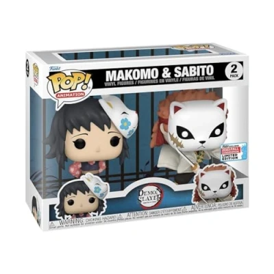 Image of Funko Pop! Animation: Demon Slayer Makomo &amp; Sabito (NYCC 2023 Shared Exclusive)