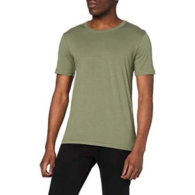 Image of Stedman Apparel Men&#039;s Morgan (Crew Neck)/ST9020 Premium T Shirt, Military Green, Small