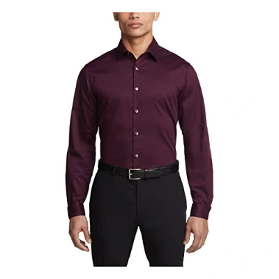 Image of Van Heusen Men&#039;s Dress Shirt Slim Fit Flex Collar Stretch Solid, Royal Blue, 14.5&quot; Neck 32&quot; 33&quot; Sleeve