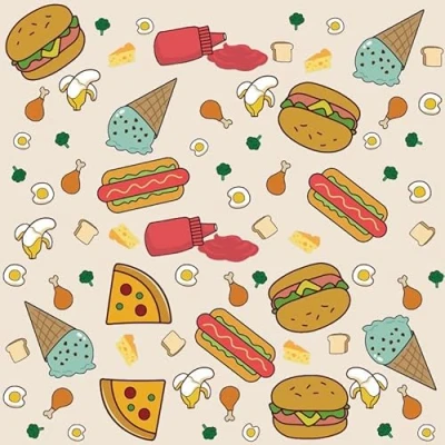 Image of Fitzulam Splash Mat, Highchair Protective Floor 52&#039;&#039;X52&#039;&#039;, Easy Cleaning, Waterproof, Anti Slip, Hamburger Color, Multi use