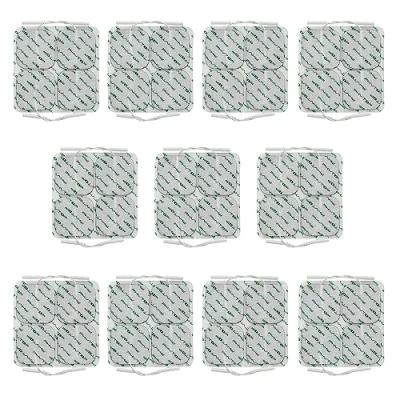 Image of PHYTOP TENS Machine Electrode Pads 44 Pcs with Self Adhesive &amp; Durable, Square Replacement for EMS Units Muscle Stimulator
