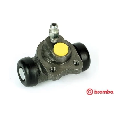 Image of 6031560 Brake Cylinder BREMBO A 12 155 17,46mm Cast Iron 10 x 1 VAUXHALL: Astra Mk1 Hatchback, Nova Saloon, CC