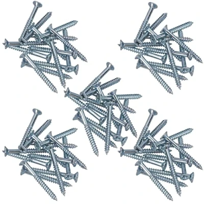Image of 4mm x 38mm PZ2 Drive Countersunk Wood Chipboard Screws Fasteners 70pc