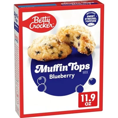 Image of Betty Crocker Blueberry Muffin Tops Baking Mix, 11.9 oz Box