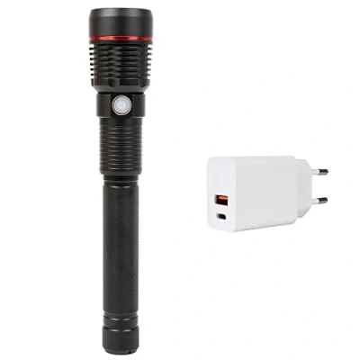 Image of PNI Adventure F450 Aluminium Focus Flashlight Boost LED 20W 1500lm to 450m 4400mAh IPX5 with Power Supply CHG300