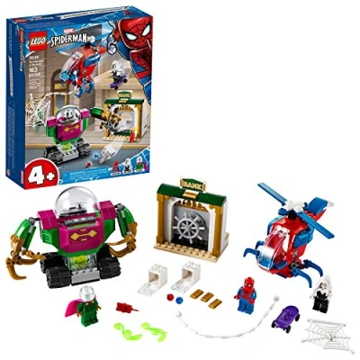 Image of LEGO 76149 Super Heroes Marvel Spider Man The Menace of Mysterio Helicopter Toy for Preschool Kids