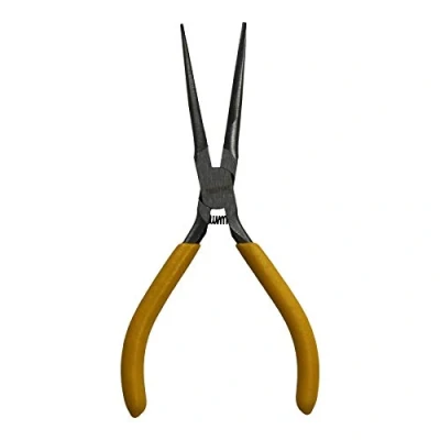Image of Extra Long Nose Needle Pliers for Modelling Hobby Craft Fishing Plier 140mm