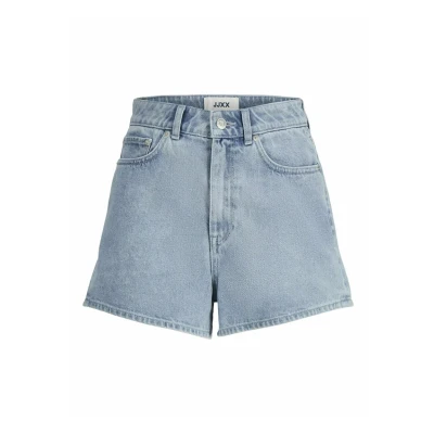 Image of JJXX Women&#039;s Jxnany Mini Hw Shorts DNM Sn, Light Blue Denim/Detail: Bleached, M