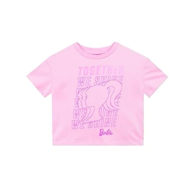Image of Barbie Tshirt Girls Cotton T Shirt Novelty Shirts for Ages 3 to 13 Years Pink 7 8