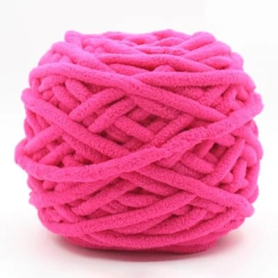 Image of Gemini_mall® 100% Acrylic Soft Thick Chunky Yarn Knitting Yarns Wool 100g, Rose Red