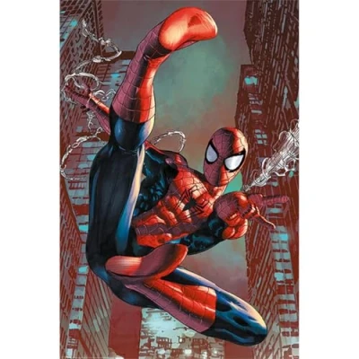 Image of Pyramid International Web Slinger Maxi Poster, Wood, Multi Colour, 91.5 x 61 0.02 cm