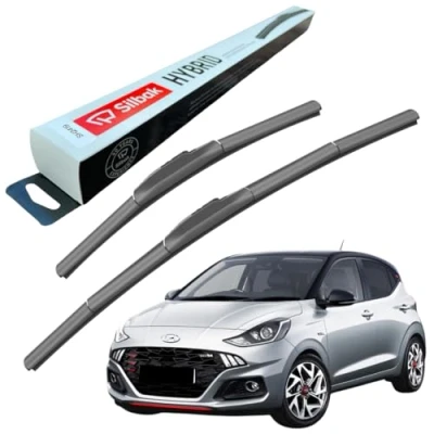 Image of Silbak Windscreen Wipers, fits for HYUNDAI I10 (2020 ONWARDS) Front Wiper Blades, 600mm/400mm