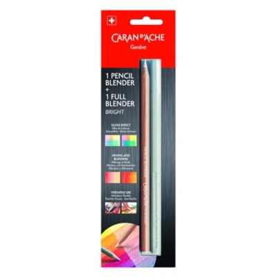 Image of Caran d&#039;Ache Blender Pen Full Bright Wood Cased 2 Piece 0902.301, One Size, Multi Colour, Multicoloured