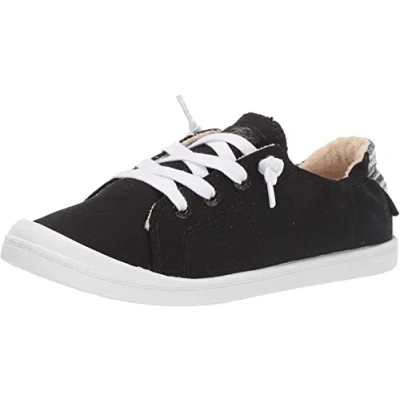 Image of Roxy Women&#039;s Rory Slip on Sneaker, Black Fg, 3.5 UK