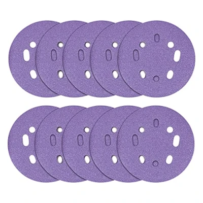 Image of Trend Zirconium 125mm Random Orbit 80 Grit Abrasive Sanding Discs, AB/125/80Z, Pack of 10