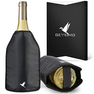 Image of Beyond Wine Cooler Cuff Cooling for &amp; Champagne Bottle Travel Cuff, (1 x Cuff)