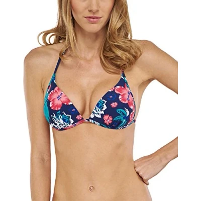 Image of Schiesser Women&#039;s Bikini Triangel Top, Multicoloured (Multicolor 1 904), 42B