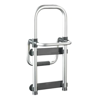 Image of Maximex 81101500 Bathtub Access Secura Silver Anthracite Adjustable, 120 kg Load Bearing Capacity, Metal, 24.5 x 52.5 23 cm, Aluminium