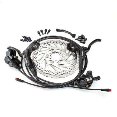 Image of Clarks M3 Front &amp; Rear Hydraulic Disc Brake Set 2 Piston System 160mm Complete Compatible with MTB and Hybrid Bikes