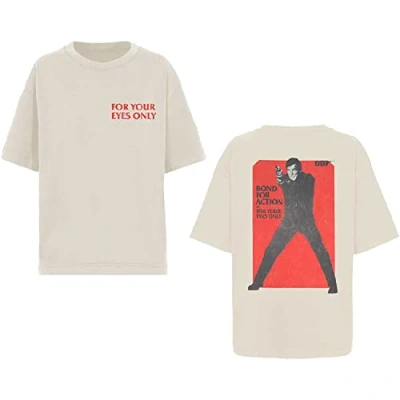 Image of James Bond 007 T Shirt for Your Eyes Only Action Official Mens XL White