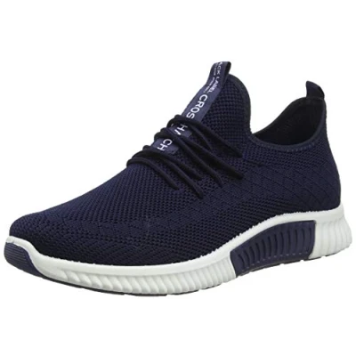 Image of Crosshatch Men&#039;s Rideout Trainers, Navy, 8 UK