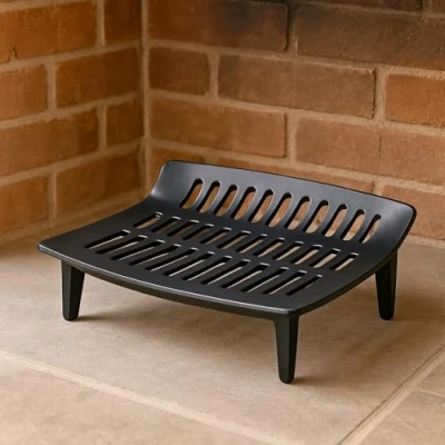 Image of Marco Paul 16&quot; Fire Grate Fireside Accessories Set for Home Fireplace Management Black Metal Bucket Indoor Equipment Wooden Log
