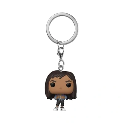 Image of Funko POP! Keychain Marvel: America Chavez Doctor Strange Novelty Keyring Collectable Mini Figure Stocking Filler Gift Idea Official Merchandise Movies Fans Backpack Decor