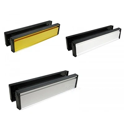 Image of Double Sided Letter Plate Set for Front Door White 20mm 40mm Thickness