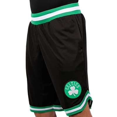 Image of Ultra Game NBA Boston Celtics Mens Woven Basketball Shorts, Team Color, X Large