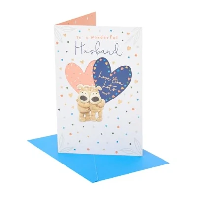 Image of Boofle Wonderful Husband Playful Pups! Cute Father&#039;s Day Greeting Card