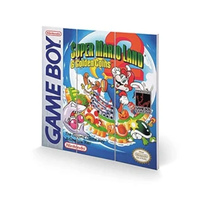 Image of Nintendo Wooden Print 30 x cm Gameboy (SUPER MARIO Land 2)