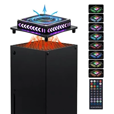 Image of Cooling Fan for Xbox Series X Console,Mcbazel With RGB Lighting 8 Colors Music Sync,3 Control Methods